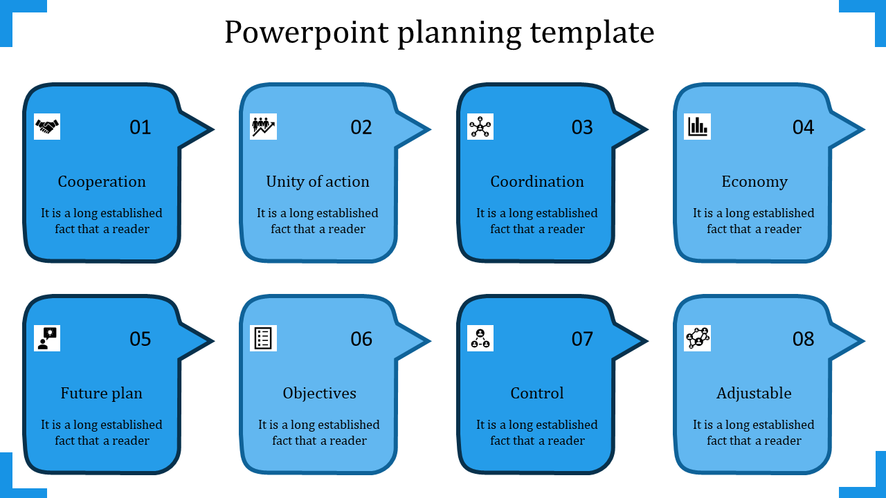 Free - Blue Color PowerPoint Planning Templates and Google  Slides 